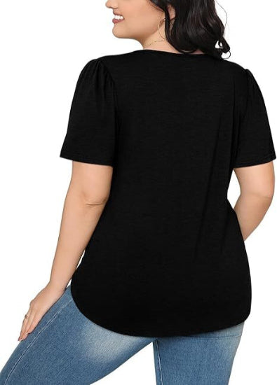 Womens Pleated Scoop Neck Summer Top - The Perfect Blend of Casual & Dressy