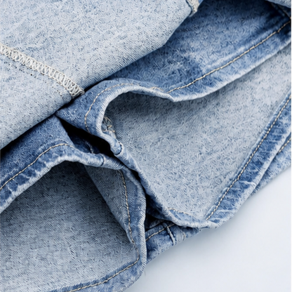 Skorts Skirts for Women Denim Mini Casual Oversize Skirt Side Slit with High Waisted Jean Shorts Stretchy
