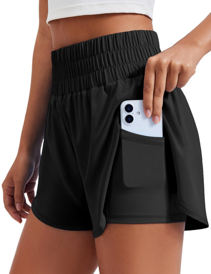 Limited time clearance🔥Anti-exposure sports shorts with built-in inner layer and convenient side pockets