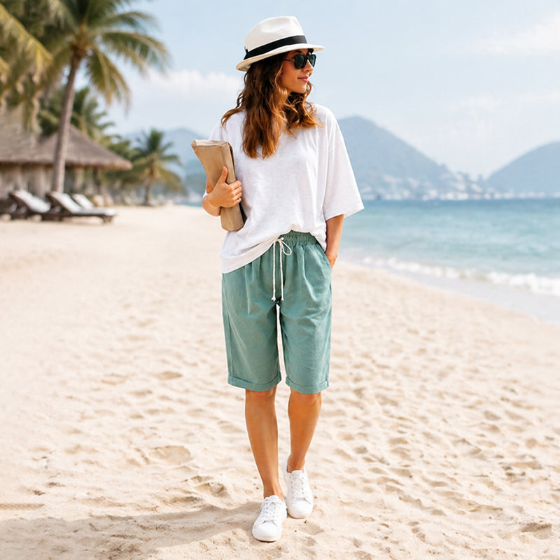Limited Time Promotion - Elastic Waist Casual Comfy Summer Shorts